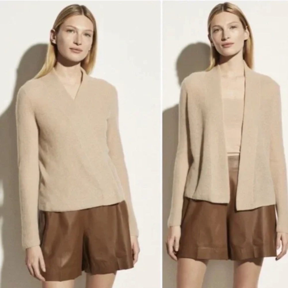 Vince Mohair Blend Wrap Cardigan